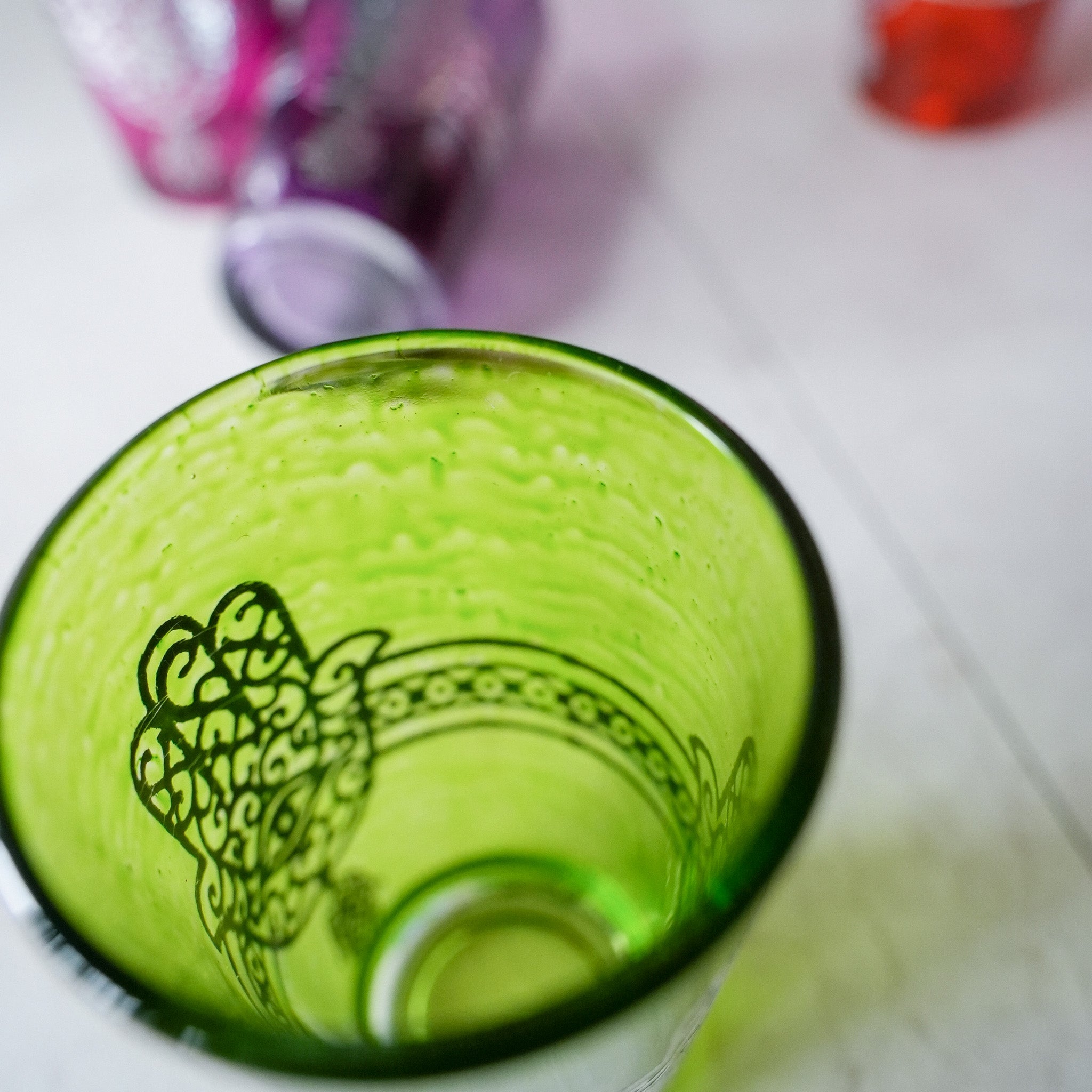 MOROCCAN TEA GLASS / モロッコのミントティーグラス
